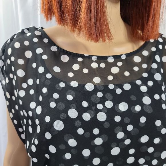 Chico's Flowy Garden Party Dress Size 6 - Picture 6 of 15